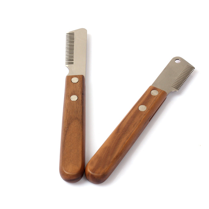 Walnut Plucking Knife Comb