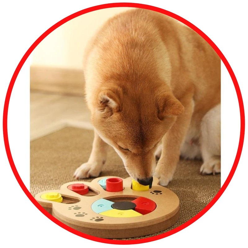 Pet Puzzle Feeder, Interactive Dog Toy For Mental Stimulation, Dog Training  Snack Dispenser, Fun Feeding, Abs Colorful Design Slow Feeder Helps Pet  Digestion