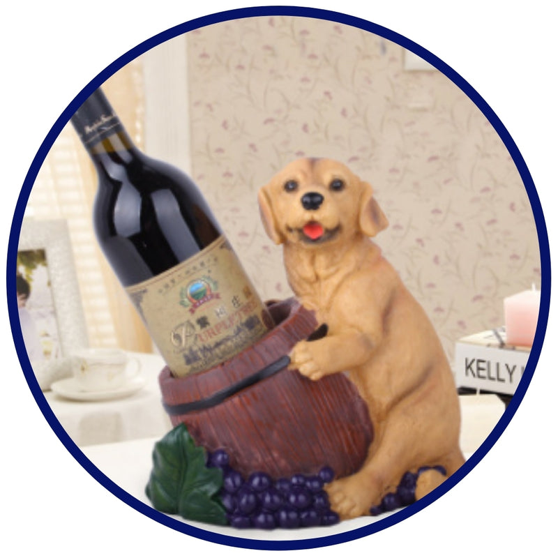 Wine Dog Ornament
